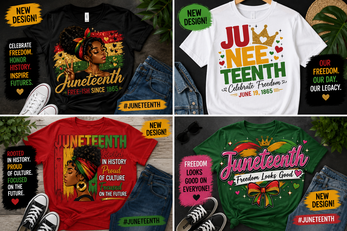Juneteenth Girls Graphic T-Shirt