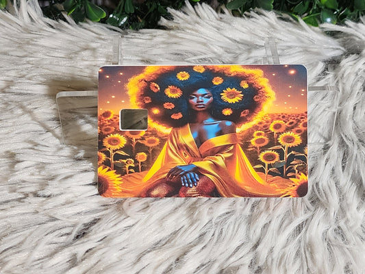 Sunflower Glow Debit Card Skin